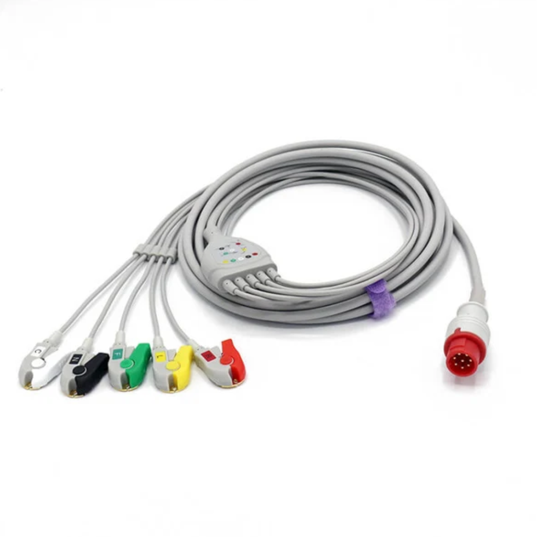 Bionet Yuvarlak Soketli 5 Lead EKG Kablosu