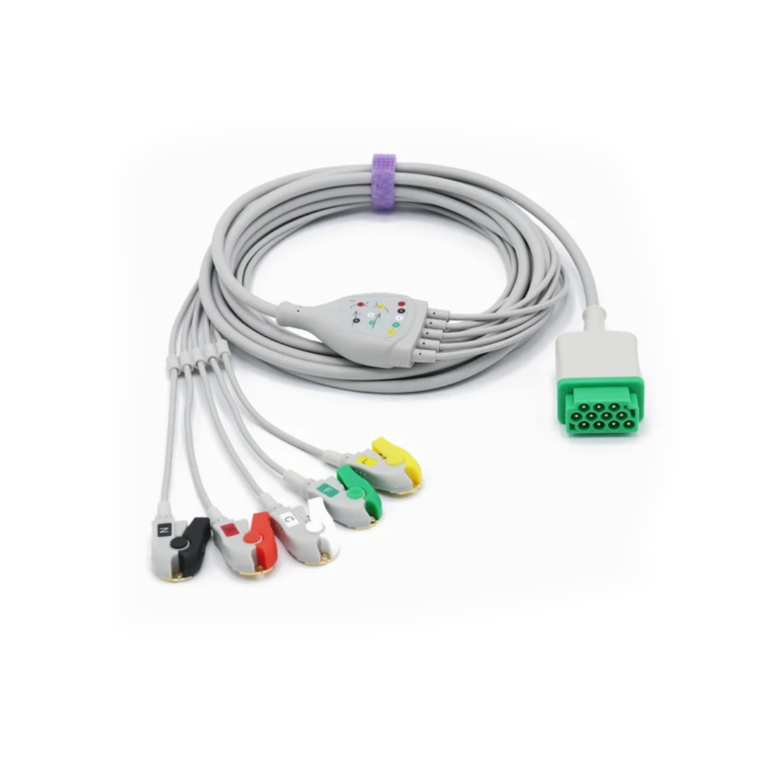 GE 5 Lead EKG Kablosu